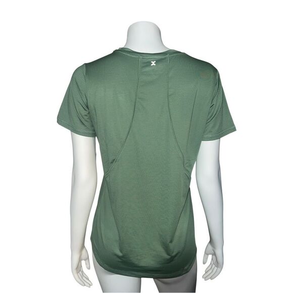Xersion Women Performance Crew Neck Short Sleeve T-Shirt Harbor Green Medium NWT - Picture 2 of 6